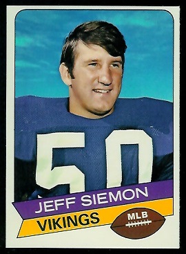 Jeff Siemon 1977 Holsum Bread football card