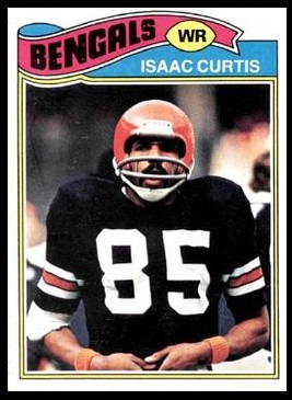 Isaac Curtis 1977 Topps football card