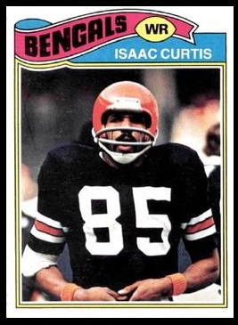 Isaac Curtis 1977 Topps football card Isaac Curtis 1977 Topps football card