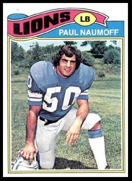 Paul Naumoff 1977 Topps football card