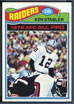 Ken Stabler 1977 Topps football card