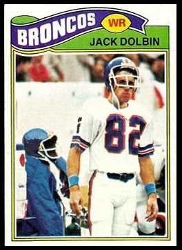 Jack Dolbin 1977 Topps football card