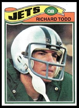 Richard Todd 1977 Topps football card