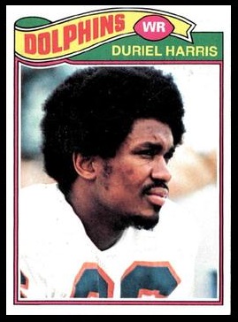 Duriel Harris 1977 Topps football card