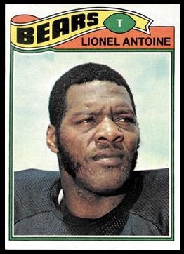 Lionel Antoine 1977 Topps football card