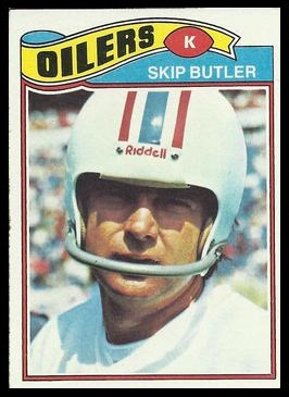 Skip Butler 1977 Topps football card