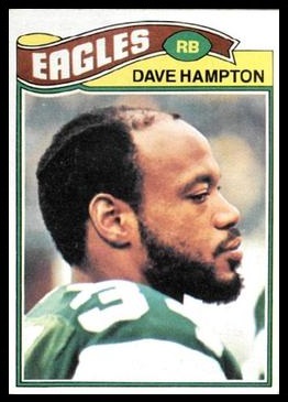 Dave Hampton 1977 Topps football card