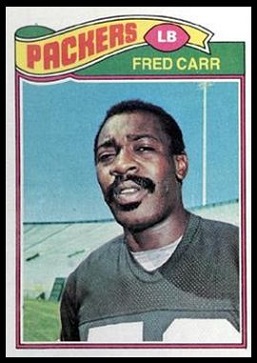 Fred Carr 1977 Topps football card