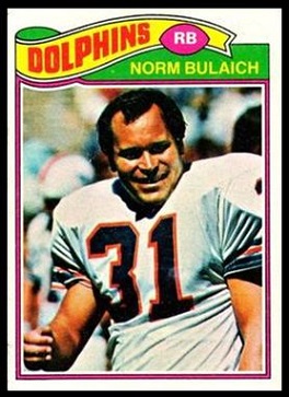 Norm Bulaich 1977 Topps football card