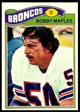 Bobby Maples 1977 Topps football card