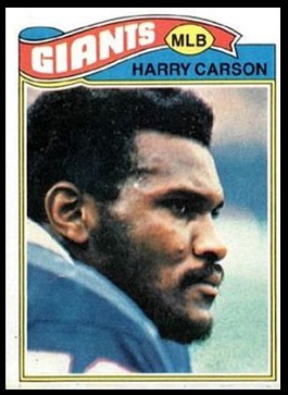 Harry Carson 1977 Topps football card