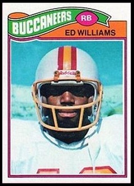 Ed Williams 1977 Topps football card