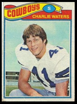 Charlie Waters 1977 Topps football card