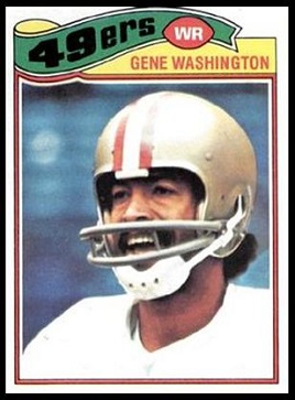 Gene Washington 1977 Topps football card