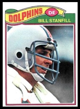 Bill Stanfill 1977 Topps football card