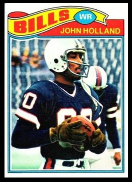 John Holland 1977 Topps football card