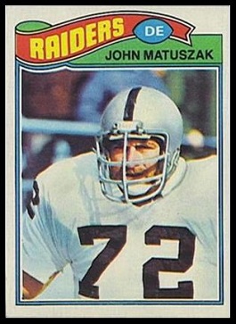 John Matuszak 1977 Topps football card