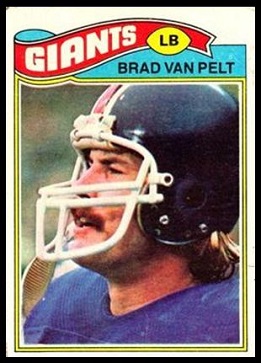 Brad Van Pelt 1977 Topps football card Brad Van Pelt 1977 Topps football card