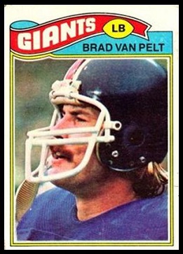 Brad Van Pelt 1977 Topps football card