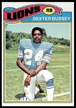 Dexter Bussey 1977 Topps football card