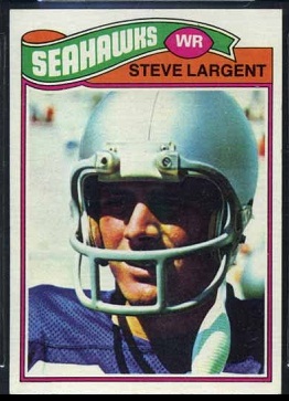 Steve Largent 1977 Topps football card