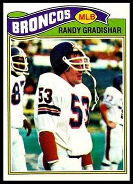 Randy Gradishar 1977 Topps football card Randy Gradishar 1977 Topps football card