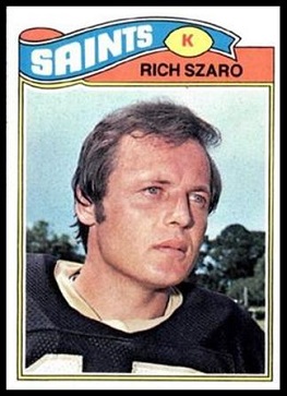 Rich Szaro 1977 Topps football card