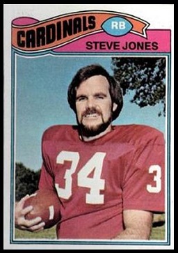 Steve Jones 1977 Topps football card