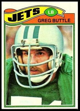 Greg Buttle 1977 Topps football card