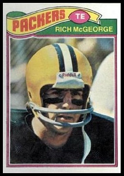 Rich McGeorge 1977 Topps football card