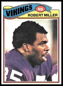 Robert Miller 1977 Topps football card