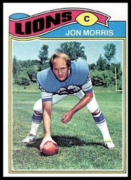 Jon Morris 1977 Topps football card