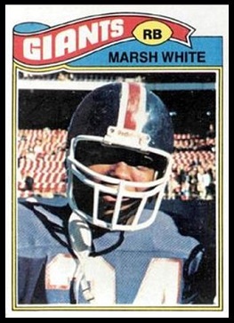 Marsh White 1977 Topps football card