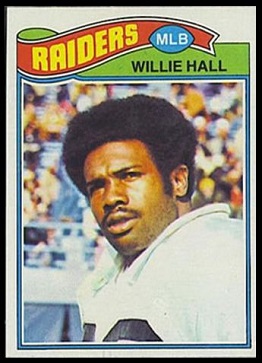 Willie Hall 1977 Topps football card