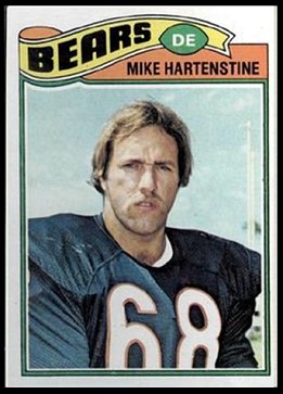 Mike Hartenstine 1977 Topps football card