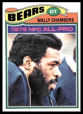 Wally Chambers 1977 Topps football card