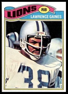 Lawrence Gaines 1977 Topps football card