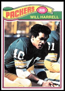 Will Harrell 1977 Topps football card