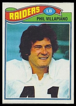 Phil Villapiano 1977 Topps football card