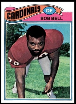 Bob Bell 1977 Topps football card