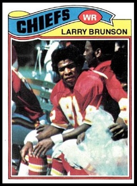 Larry Brunson 1977 Topps football card