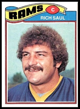 Rich Saul 1977 Topps football card