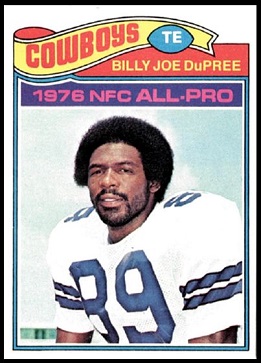 Billy Joe DuPree 1977 Topps football card