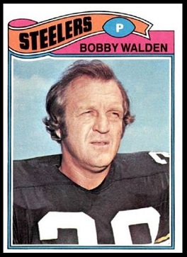 Bobby Walden 1977 Topps football card