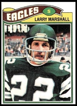 Larry Marshall 1977 Topps football card