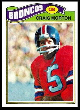 Craig Morton 1977 Topps football card