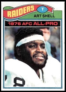 Art Shell 1977 Topps football card Art Shell 1977 Topps football card