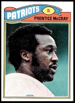 Prentice McCray 1977 Topps football card