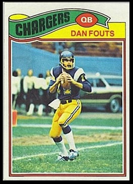 Dan Fouts 1977 Topps football card