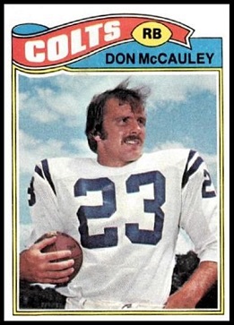 Don McCauley 1977 Topps football card